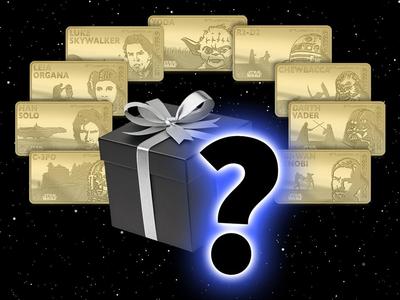 Star-Wars-Goldbarren mit Überraschungsmotiv