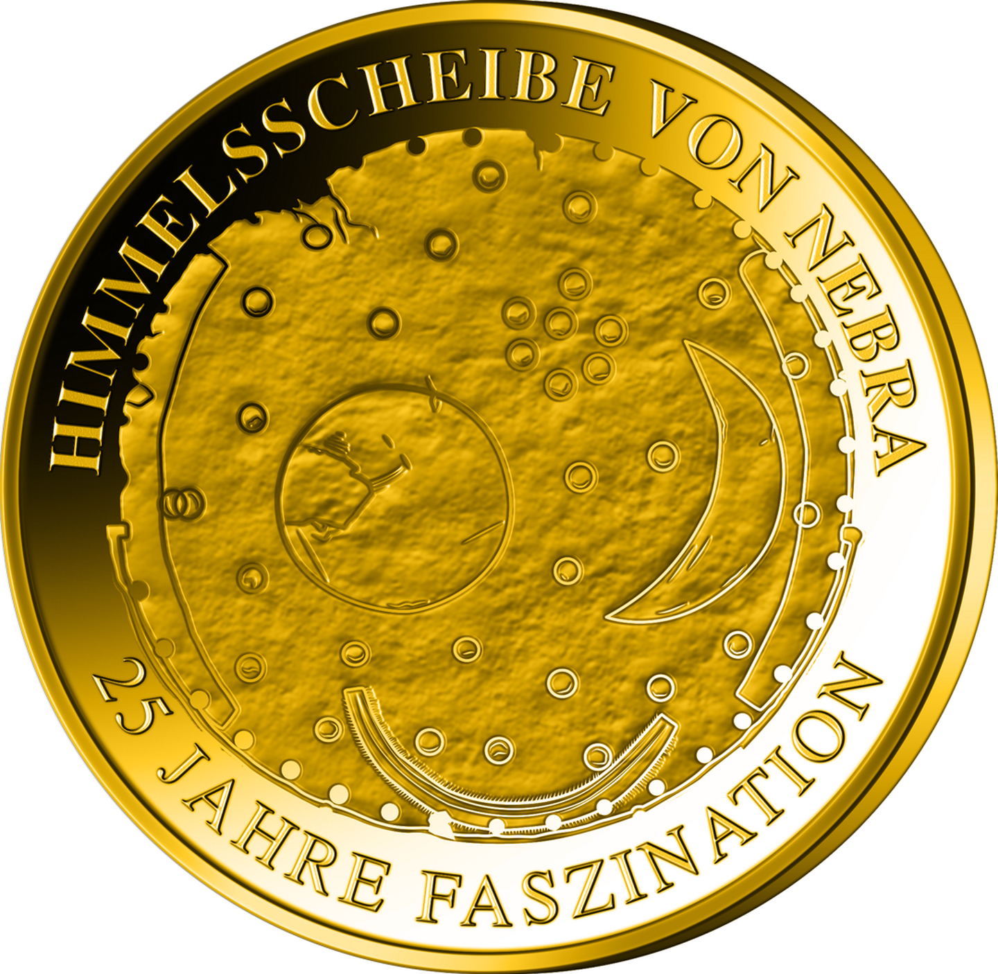 Die Vorderseite der Gold-Gedenkprägung 