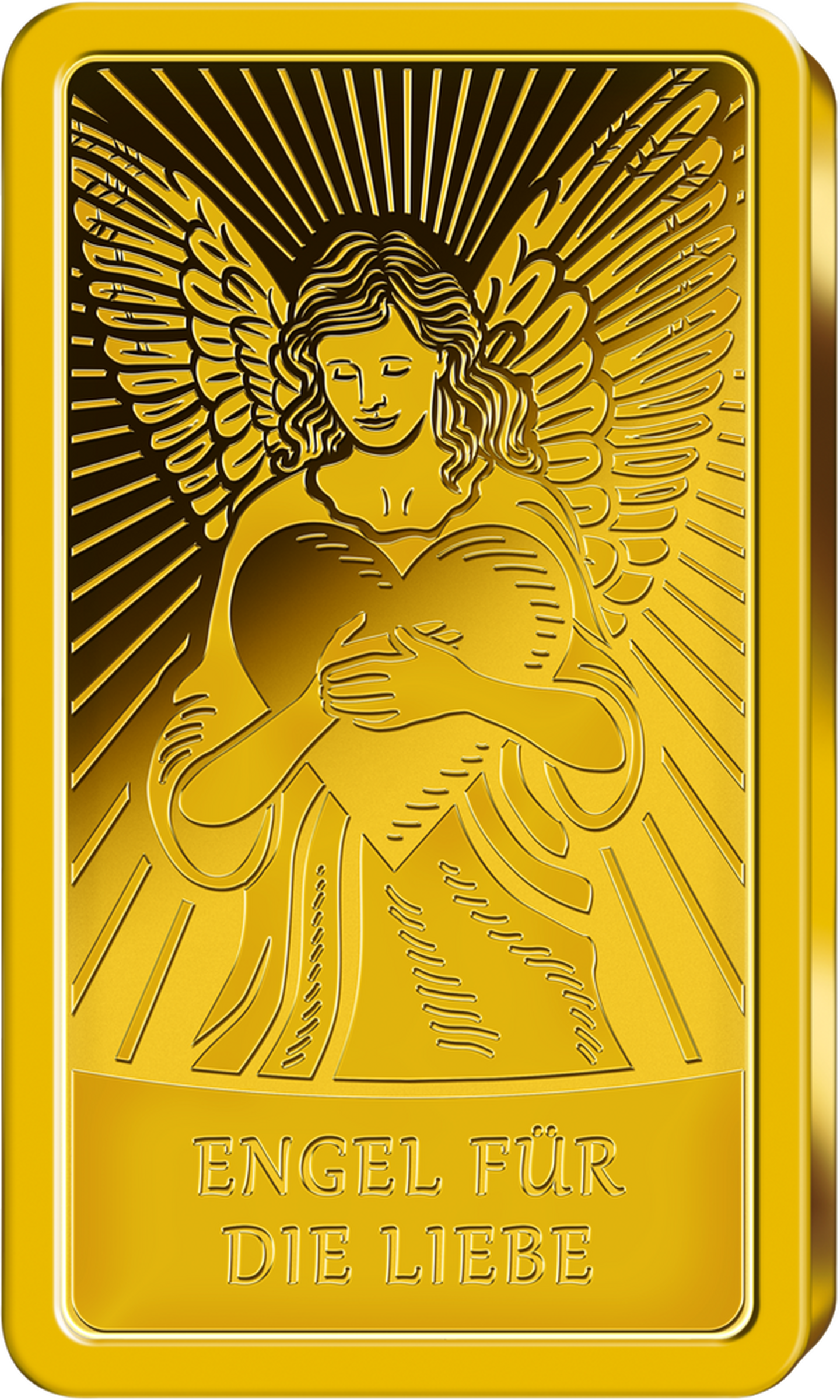 Die Vorderseite des guten Engels für die Liebe