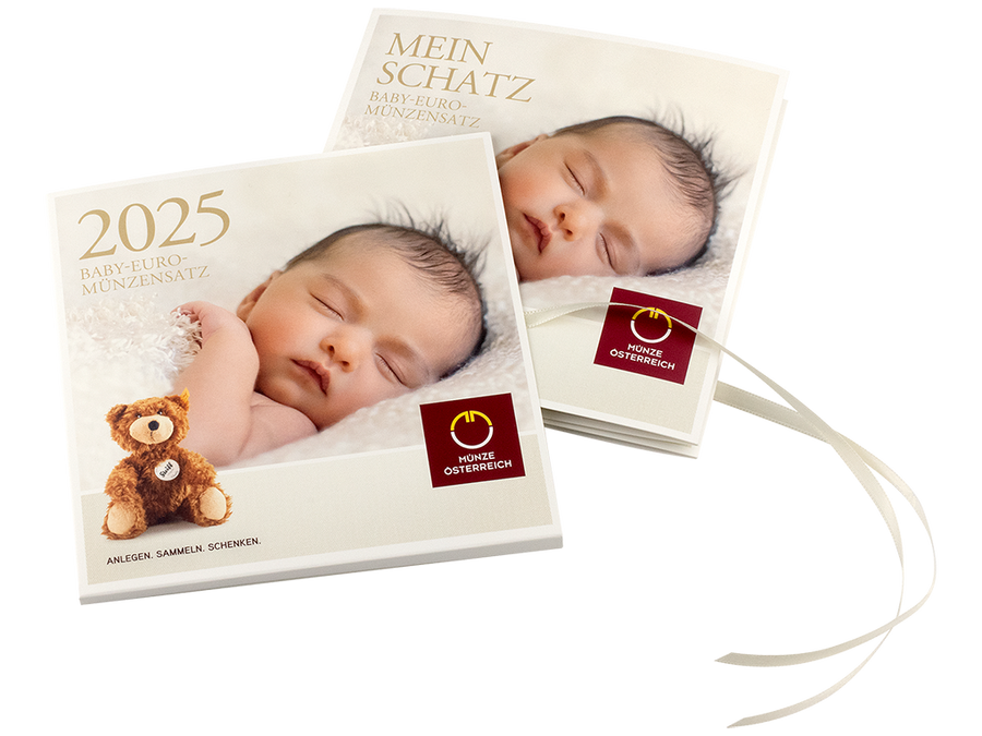 Wertvoller Baby-Euro-Münzensatz, Österreich 2025