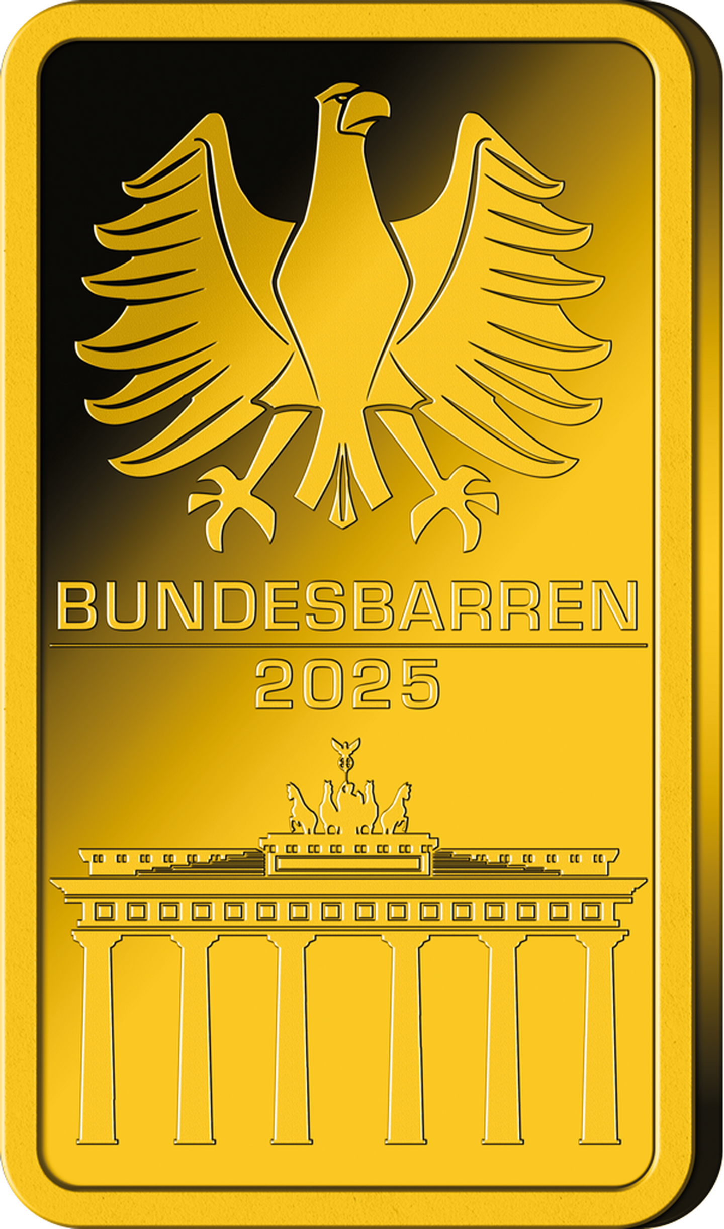 Die Vorderseite des Bundesbarrens