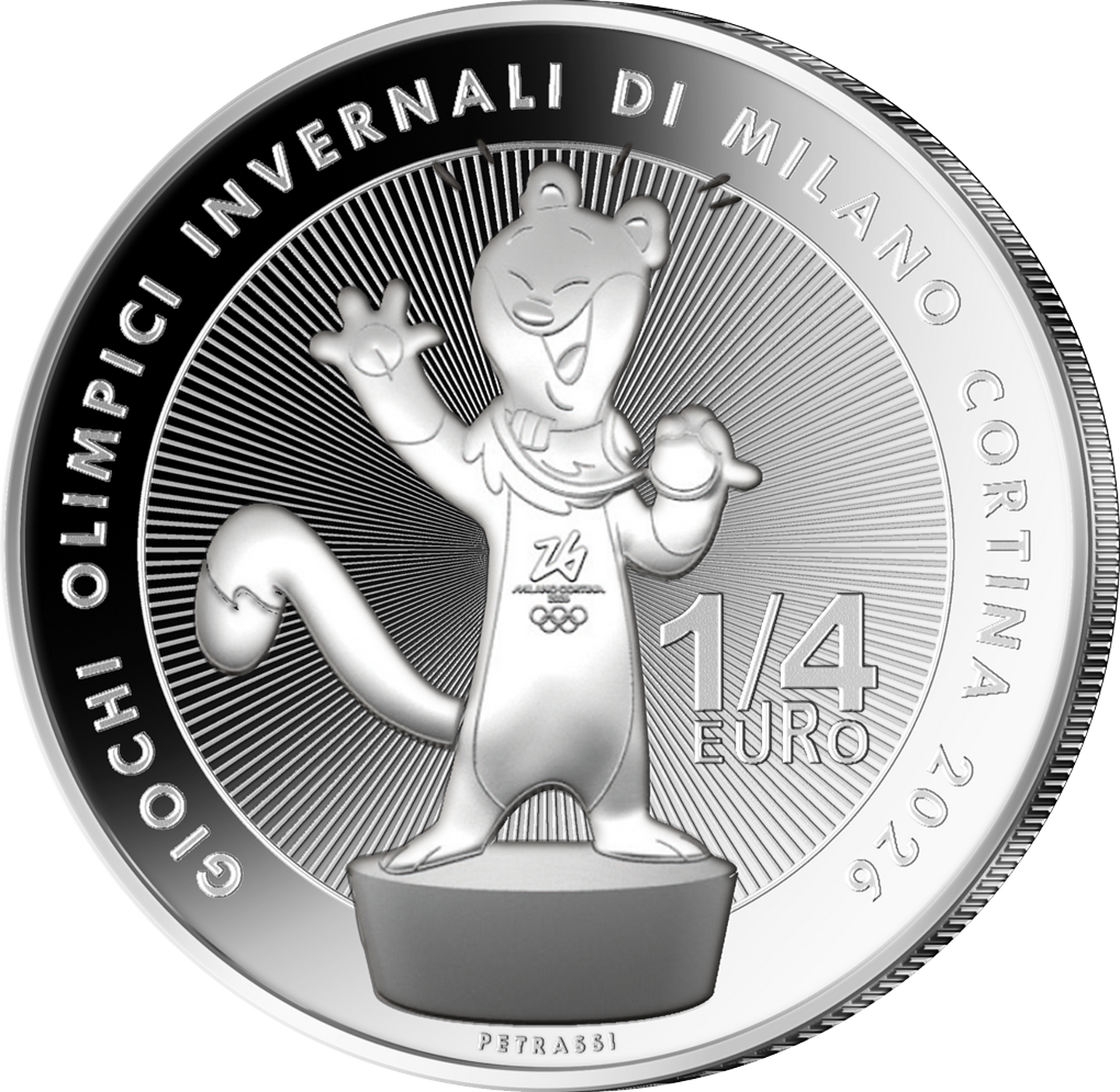 Die Vorderseite der ¼-Euro-Gedenkmünze 