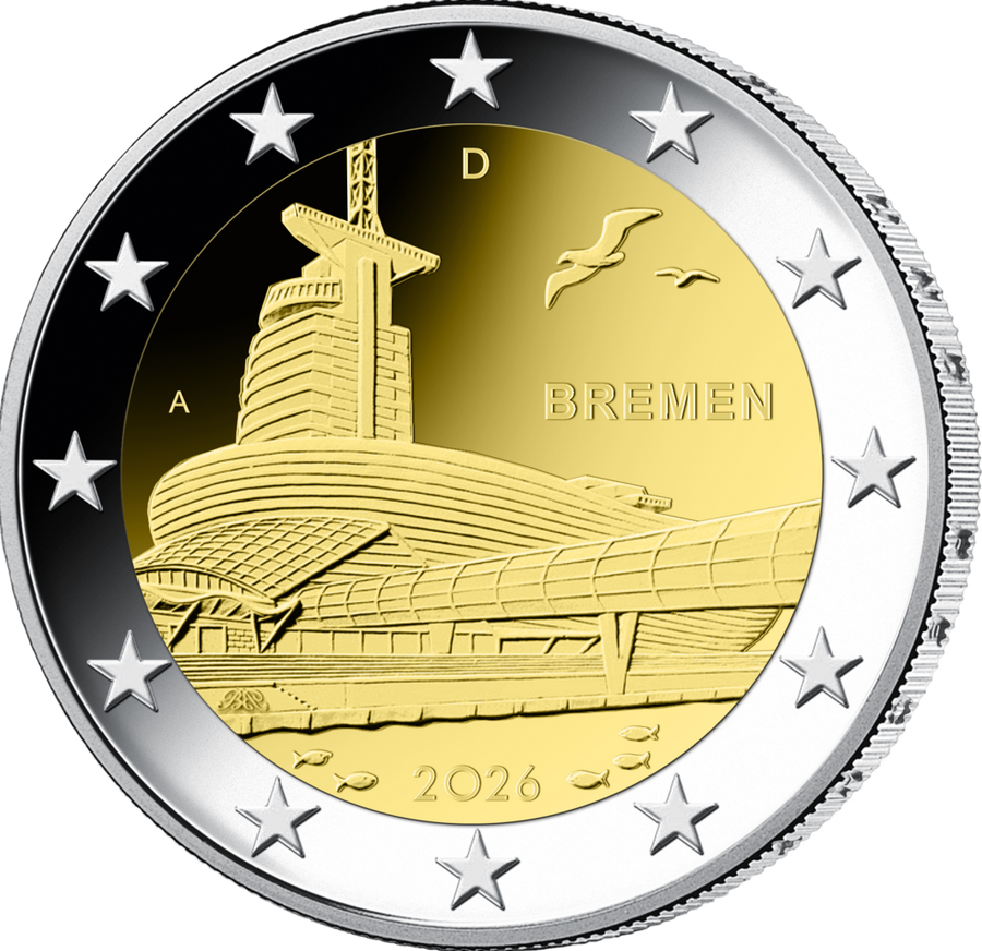 2 Euro Munze Bremen