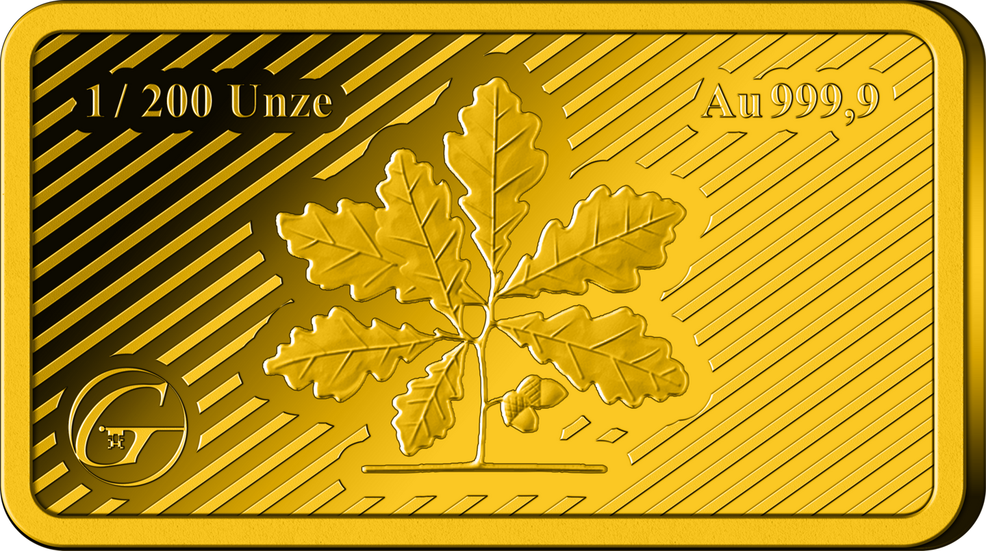 Goldbarren 35 Jahre Deutsche Einheit Rückseite