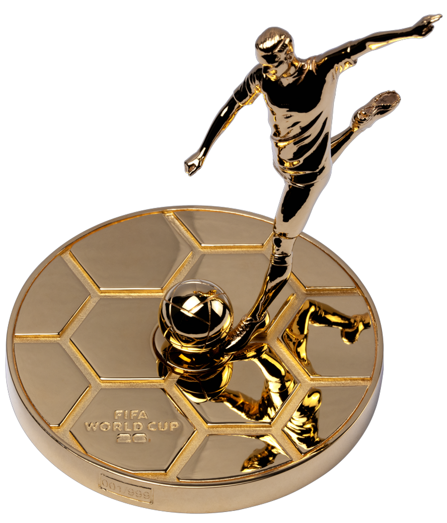 Innovation in 3D: Die offizielle 3D-Silbermünze zur FIFA WM 2026™ mit innovativer Drehmechanik!