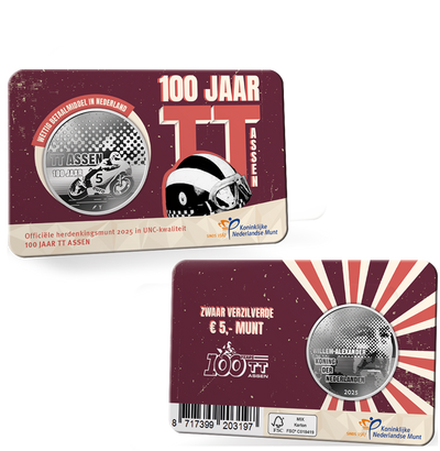 5-Euro-Gedenkmünze „100 Jahre Motorsport-Rennstrecke TT Assen“