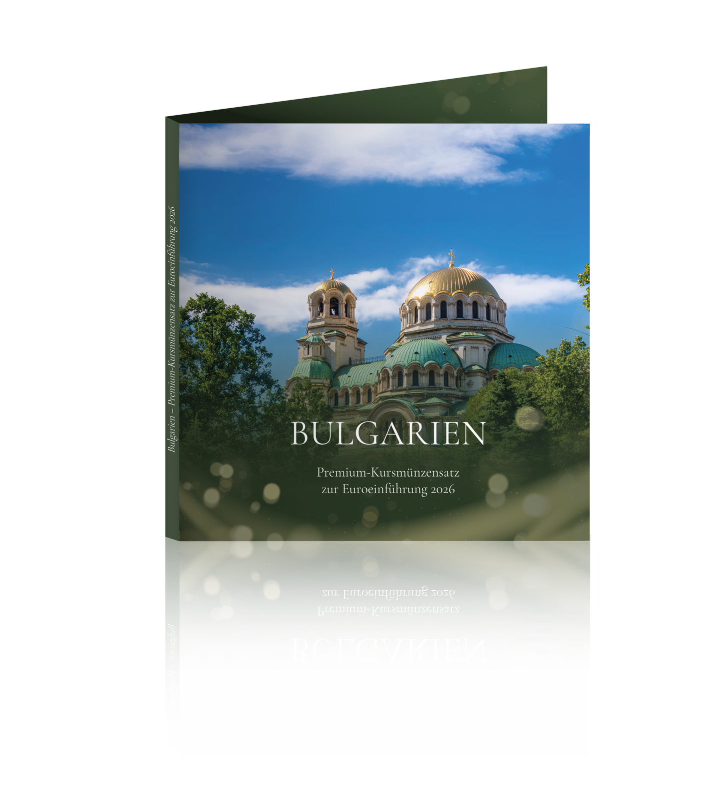 Präsentationsalbum des ersten Euro-Kursmünzensatzes Bulgariens