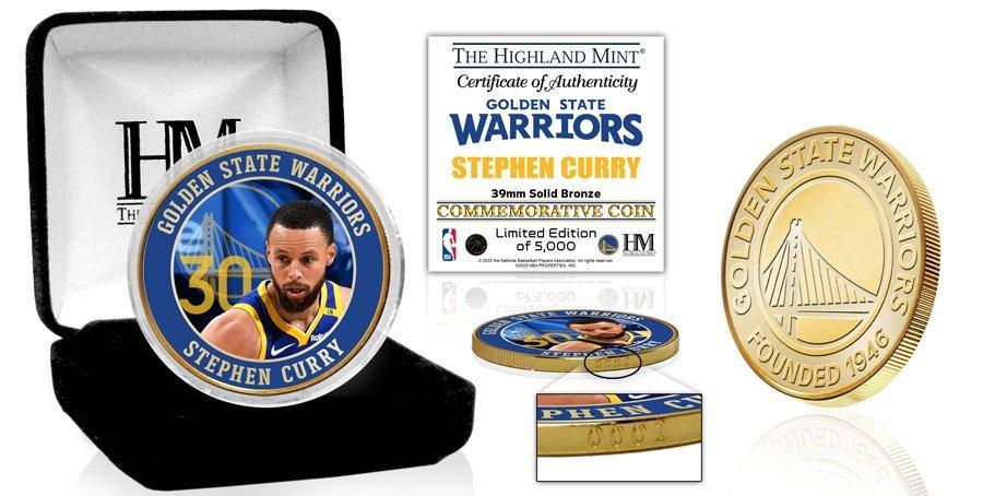 Die beeindruckende Prägung mit NBA-Spieler Stephen Curry und die hochwertige Aufbewahrung!