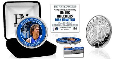 Limitierte NBA-Silber-Gedenkprägung Dirk Nowitzki!