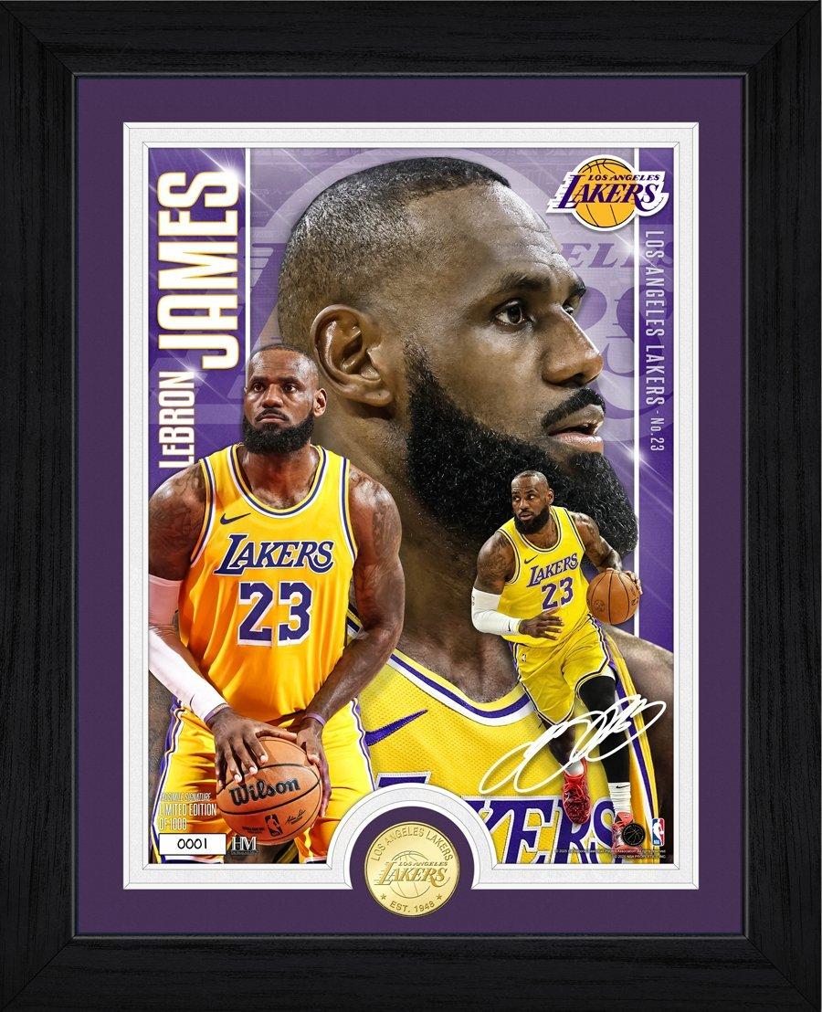 Die hochwertige Bronze-Prägung mit LeBron James mit beeindruckendem Künstlerdruck!