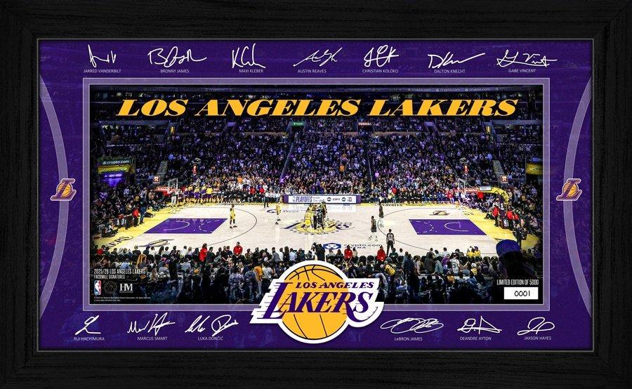 Für Los Angeles Lakers-Fans: Sichern Sie sich Ihr persönliches Erinnerungsstück mit der limitierten Sammelrahmen-Edition und Autogrammen der NBA-Spieler
