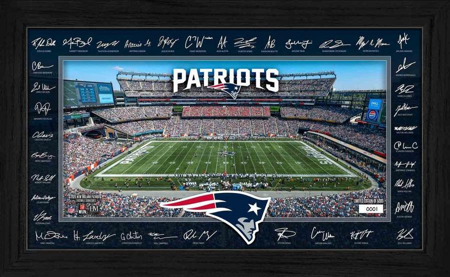 Für New England Patriots-Fans: Sichern Sie sich Ihren persönlichen Touchdown mit der limitierten Sammelrahmen-Edition und Autogrammen der NFL-Spieler