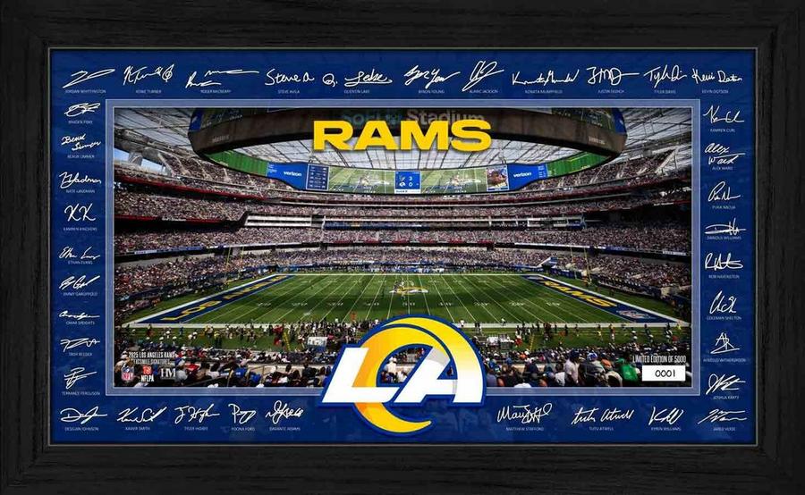 Für Los Angeles Rams-Fans: Sichern Sie sich Ihren persönlichen Touchdown mit der limitierten Sammelrahmen-Edition und Autogrammen der NFL-Spieler