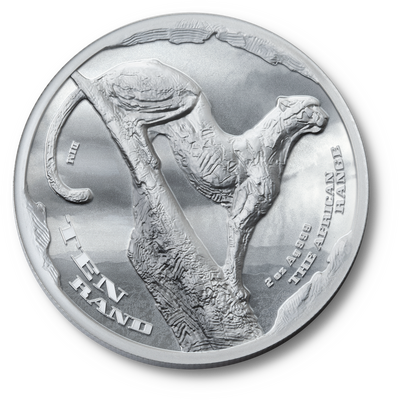 Südafrika 2026 2 Unzen Silber "African Range - Survey" Cheetah