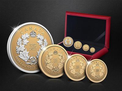 Kanada 2027: Gold Maple Leaf Set 2027 mit Platin