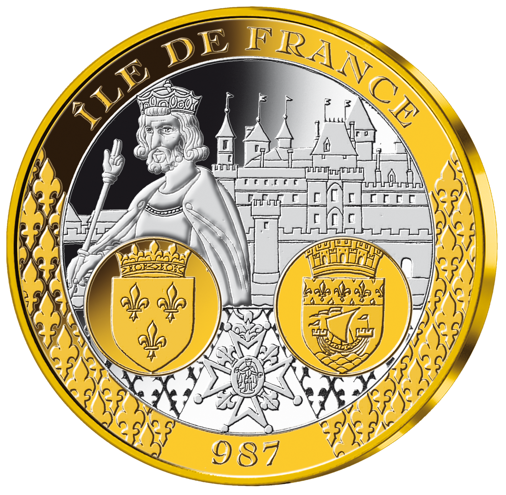 Revivez l'histoire du Royaume de France à travers cette collection de frappes en argent et dorées à l'or pur 