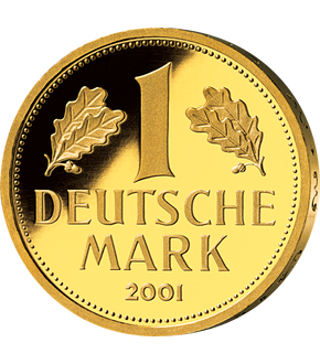 Die erste und einzige 1-DM-Goldmünze der Bundesrepublik Deutschland: Die Goldmark 2001!