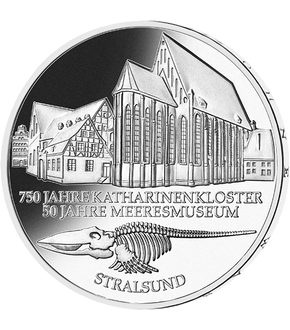 Die offizielle 10 DM Silbermünze - "750 Jahre Katharinenkloster"