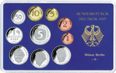 DM-Kursmünzensätze in Polierte Platte (PP)