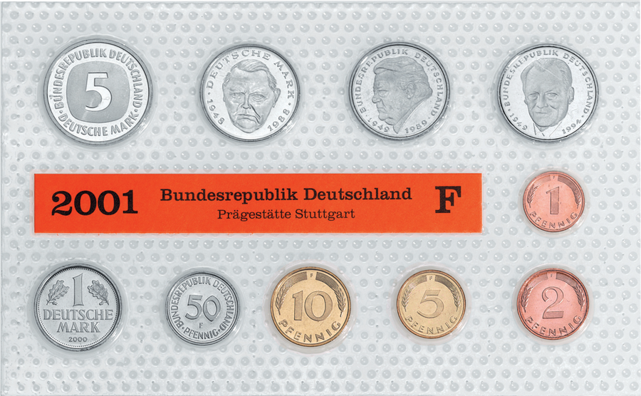 Die deutschen DM Kursmünzensätze in 