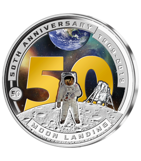 Monnaie « 50ème anniversaire Atterissage sur la lune » 2019 