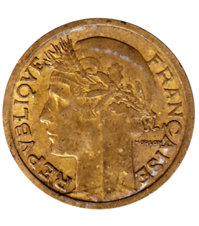Monnaie ancienne "1 Franc Morlon" 