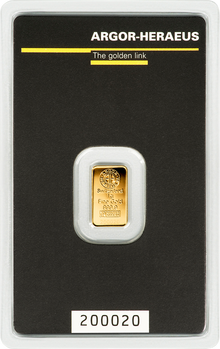 Der 1g-Goldbarren 