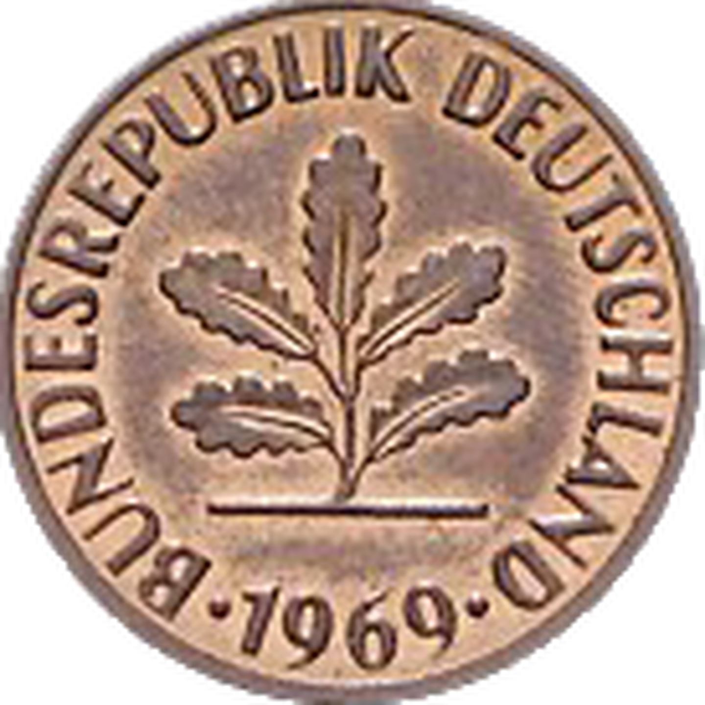 2 Pfennigmünze Motivseite