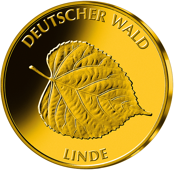 Die deutsche 20 Euro Goldmünze 2015 "Linde"