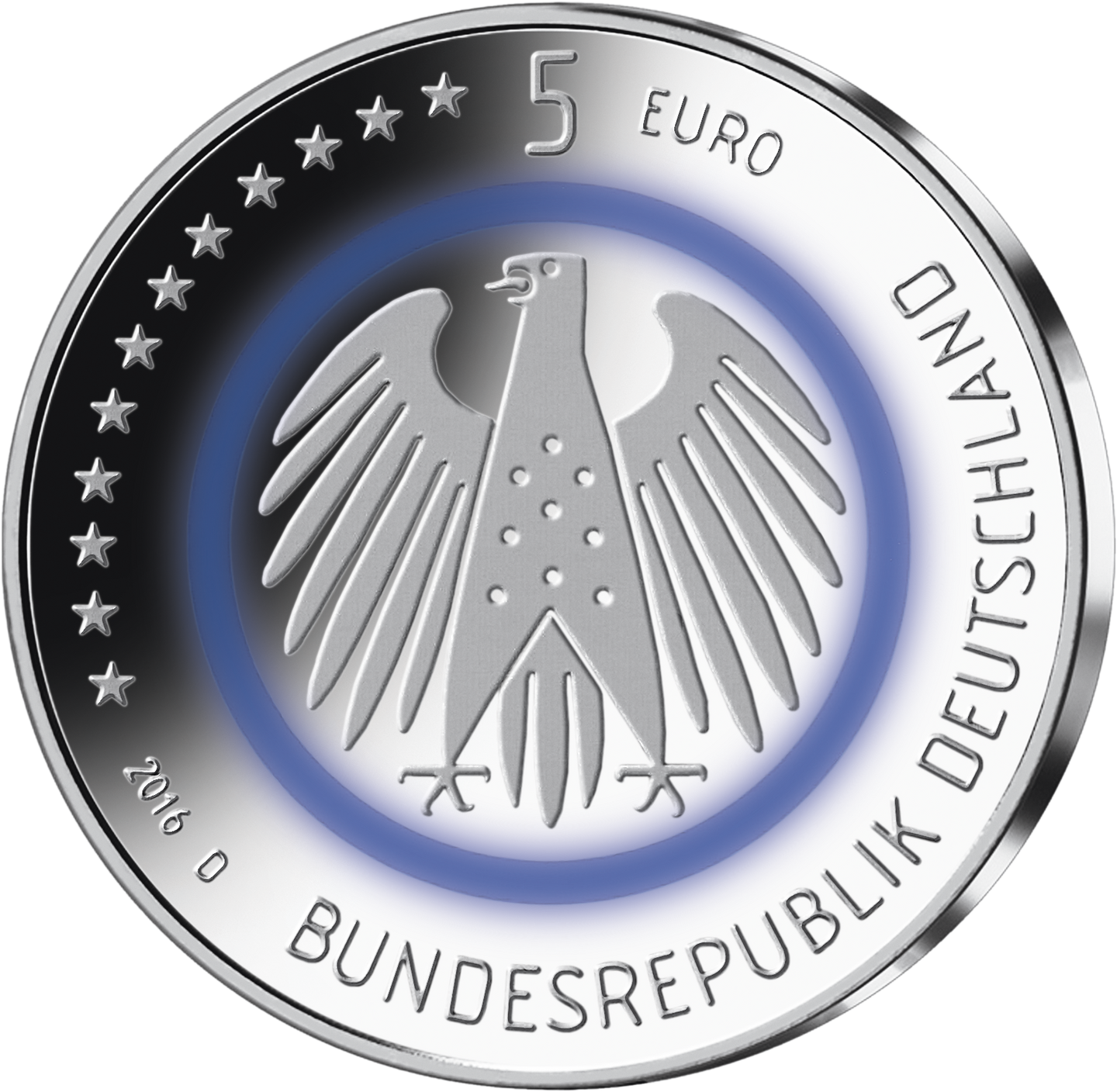 Rückseite der 5-Euro-Münze 
