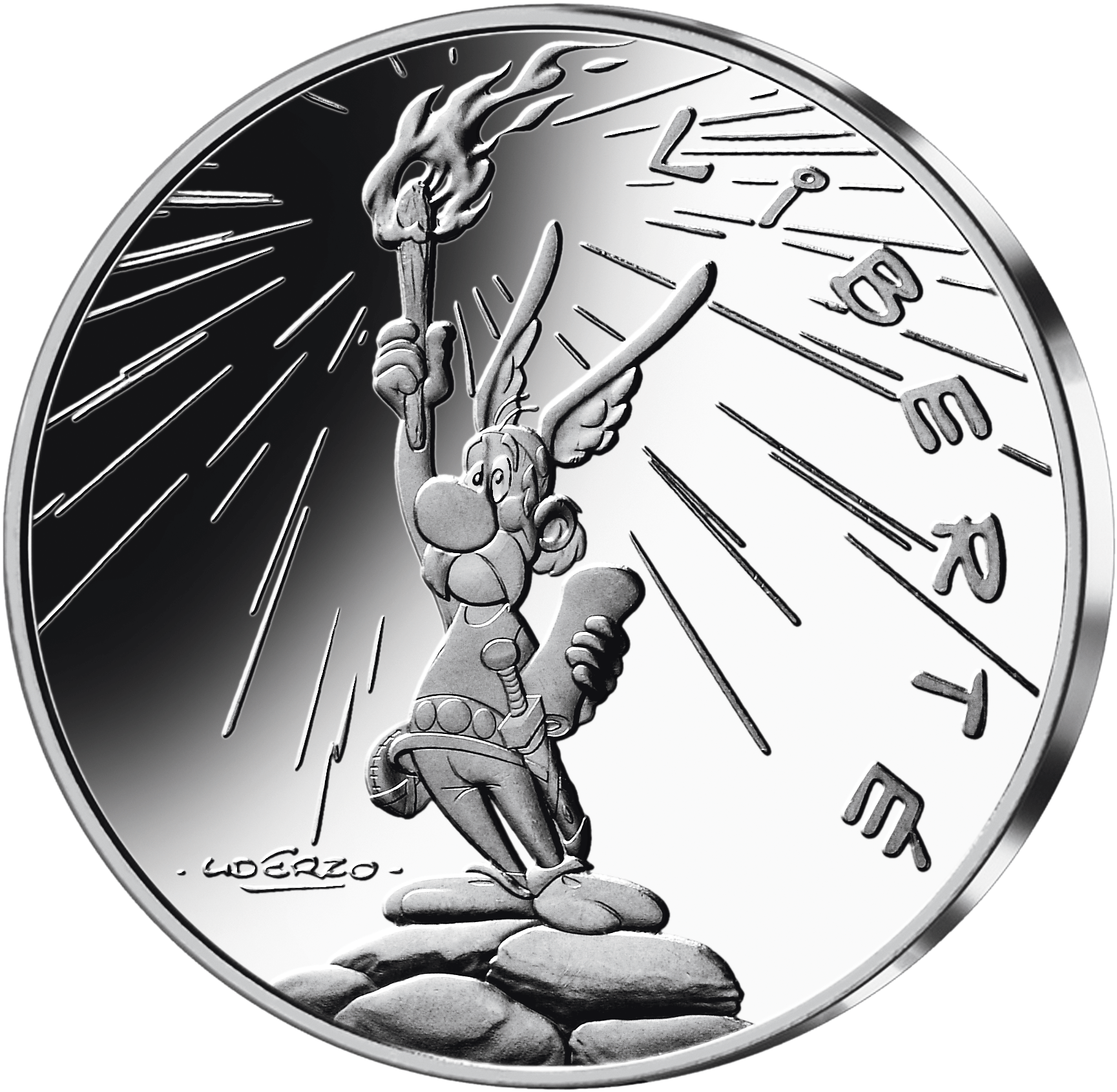 Silbermünze Liberté mit Asterix