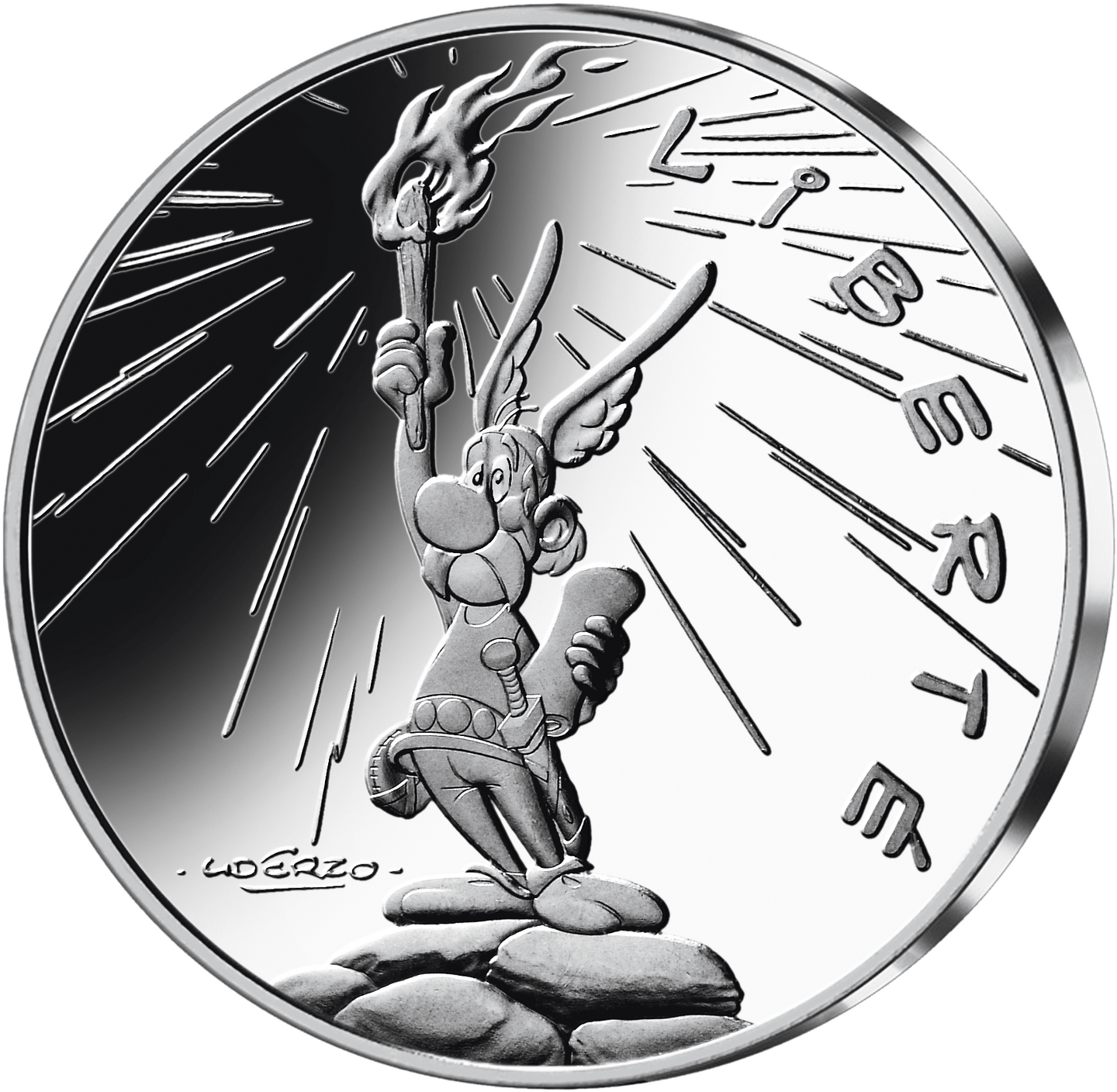 Silbermünze Liberté mit Asterix