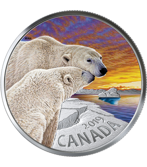 Monnaie de 20 Dollars en argent pur «Ours polaire» Canada 2019 
