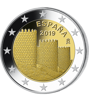 Monnaie de 2 Euros «Vieille ville d'Avila» Espagne 2019