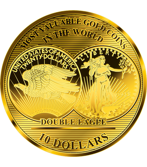 La monnaie en 1/100 once "Double Eagle"