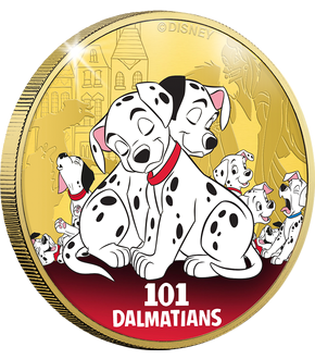 La frappe dorée à l'or pur Classiques Disney  «Les 101 Dalmatiens » 