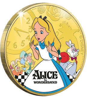 La frappe dorée à l'or pur Classiques Disney « Alice aux pays des merveilles » 