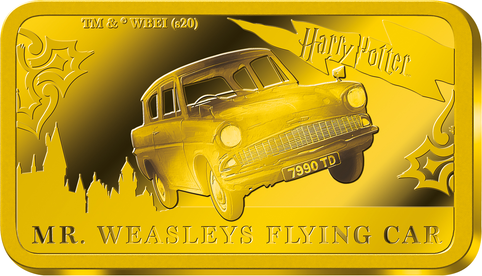 La collection monnaies-lingots officielles Harry Potter en or pur : Première monnaie «La voiture volante» !