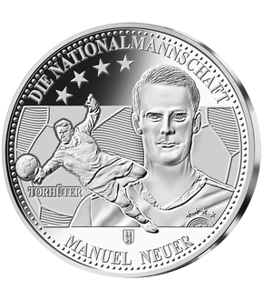 Die erste deutsche 11-€-Münze plus "Manuel Neuer" in Silber!