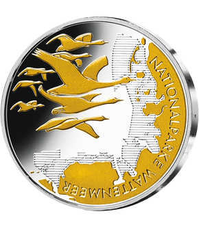Die 10-Euro-Münze "Nationalpark Wattenmeer" mit Feingold-Veredelung!