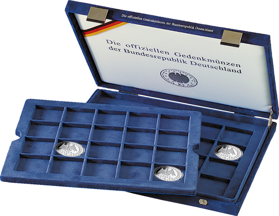 Münzkassette für 10 Euro Münzen in Polierte Platte