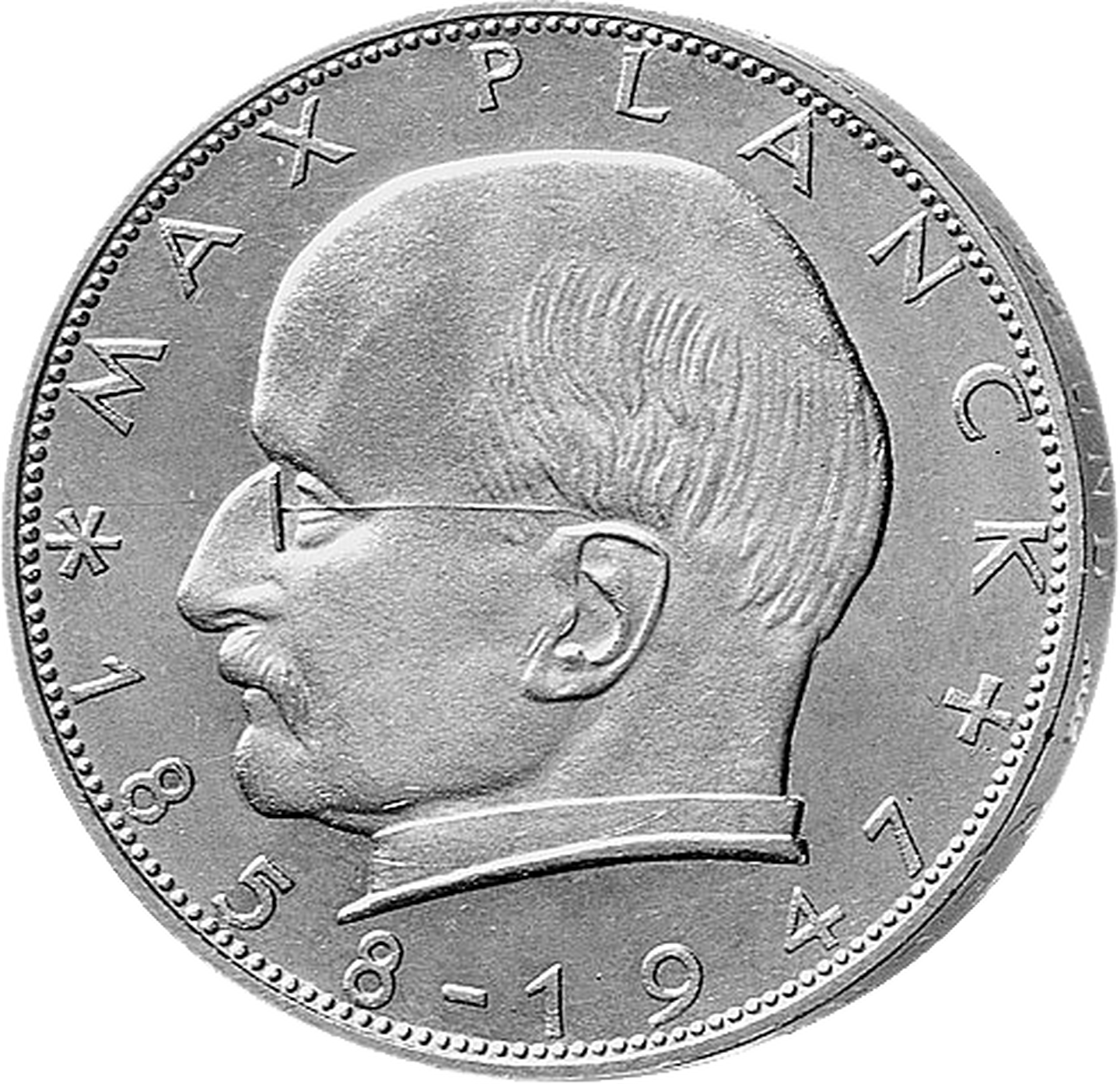 2 D-Mark M&uuml;nze Max Planck