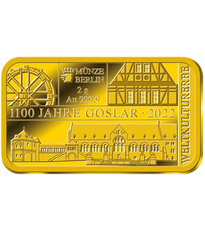 2g-Barren-Edition der Gold-Jahresausgaben 2022 – Start: 1100 Jahre Goslar