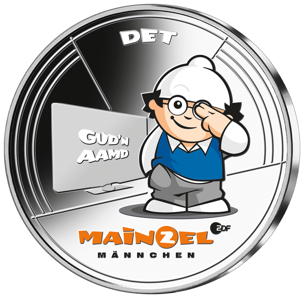 Silber-Kollektion "60 Jahre Mainzelmännchen" mit aufwendig farbveredelten Silberprägungen