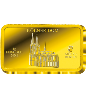 „Kölner Dom“ – Ihr Start in die Goldbarren-Edition „Deutsche Kirche"