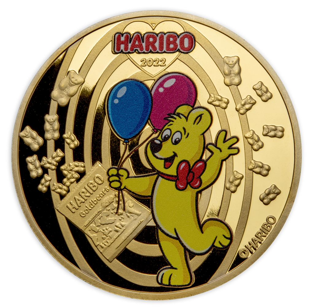 Exklusive Münzen-Kollektion "100 Jahre Haribo Goldbären"