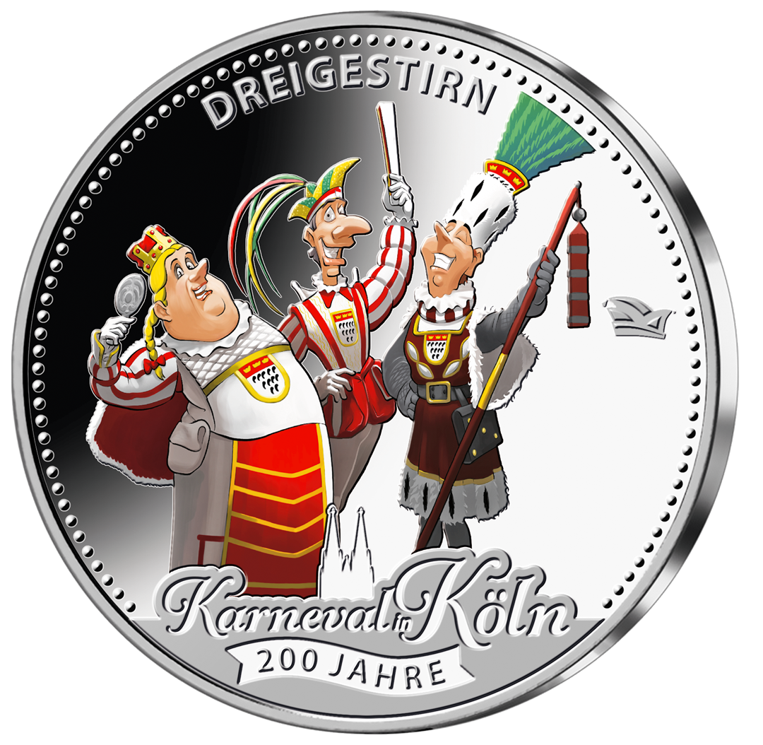 Silber-Edition „200 Jahre Karneval in Köln“ – Start: „Dreigestirn“!