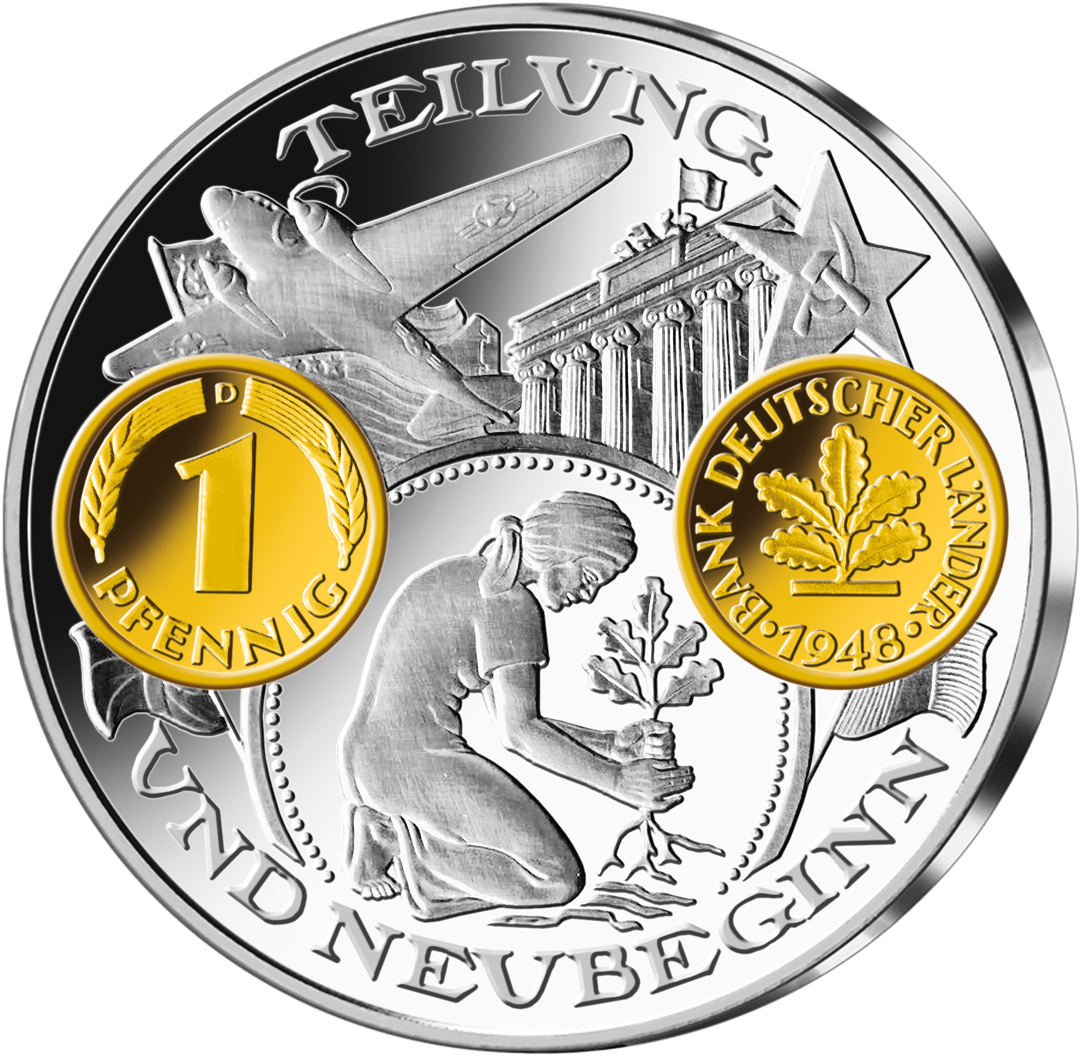 Silber-Edition „75 Jahre Währungsreform“ – Start: „Einführung D-Mark“!