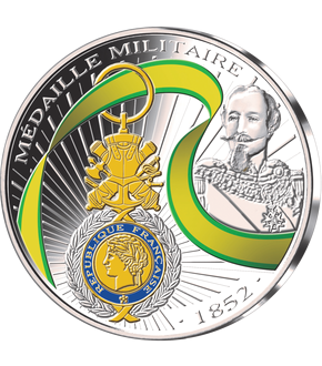 Frappe en argent colorisé « Médaille militaire »  