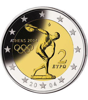 Monnaie de 2 Euros «Jeux olympiques d’Athènes» Grèce 2004